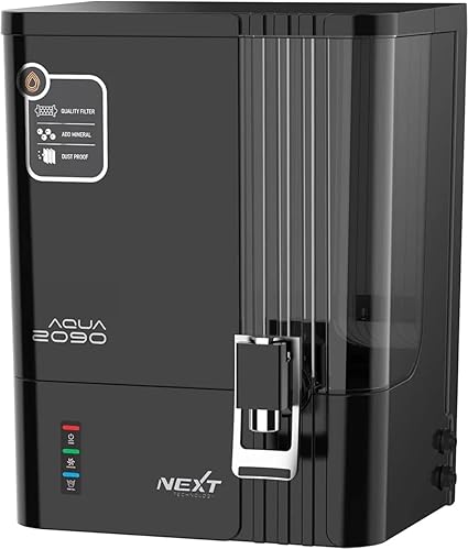 Jain AQUA smart 2090 Model Advance Technology With Smart LED (Best For Home and Office ) 10 L RO + UV + UF + TDS Water Purifier Black (Suitable for Borewell, Tanker & Municipal Water)