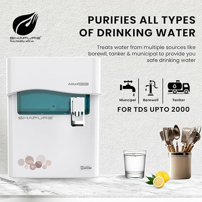 Jain Aqua Smart 9090 TRENDY & CLASSIC DESIGN | Fully Automatic Function | Smart LED | 13 L RO + UV + UF + TDS Water Purifier  (Suitable for Borewell, Tanker & Municipal Water