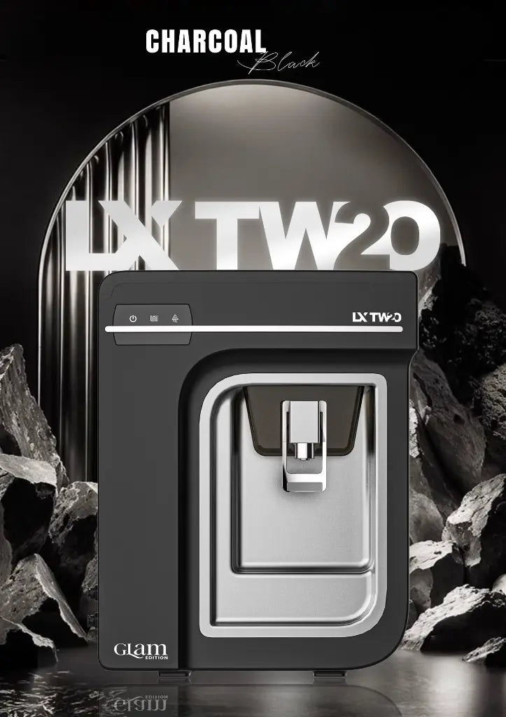 Jain Aqua Smart LX TW20 Titanium Series Water Purifier | Compact & Stylish Wall-Mount Design | Led Indicator | Powerful Home Water Filtration System (Gun Metal, Suitable for Borewell, Tanker & Municipal Water)